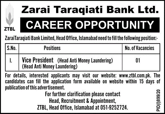 zarai-taraqiati-bank-ltd-ztbl-jobs-2020-islamabad