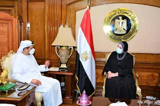 وزيرة التجارة تبحث مع سفير الإمارات لدى مصر سبل تعزيز التعاون بين البلدين