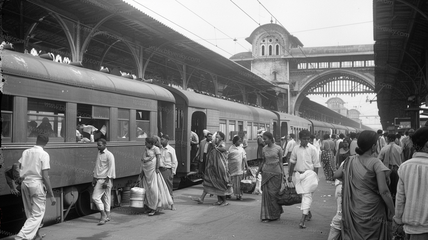Bangalore City Railway Station in the 1950s - 1