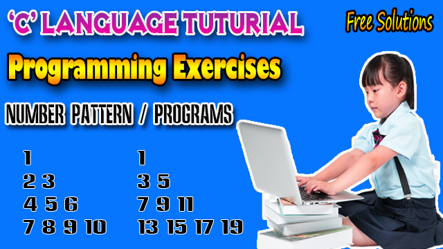 Number Pattern Programs With Solutions #allaboutprogramming62
