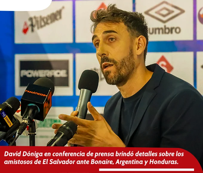 David Dóniga en conferencia de prensa sobre convocatoria El Salvador para fecha FIFA de marzo 2024