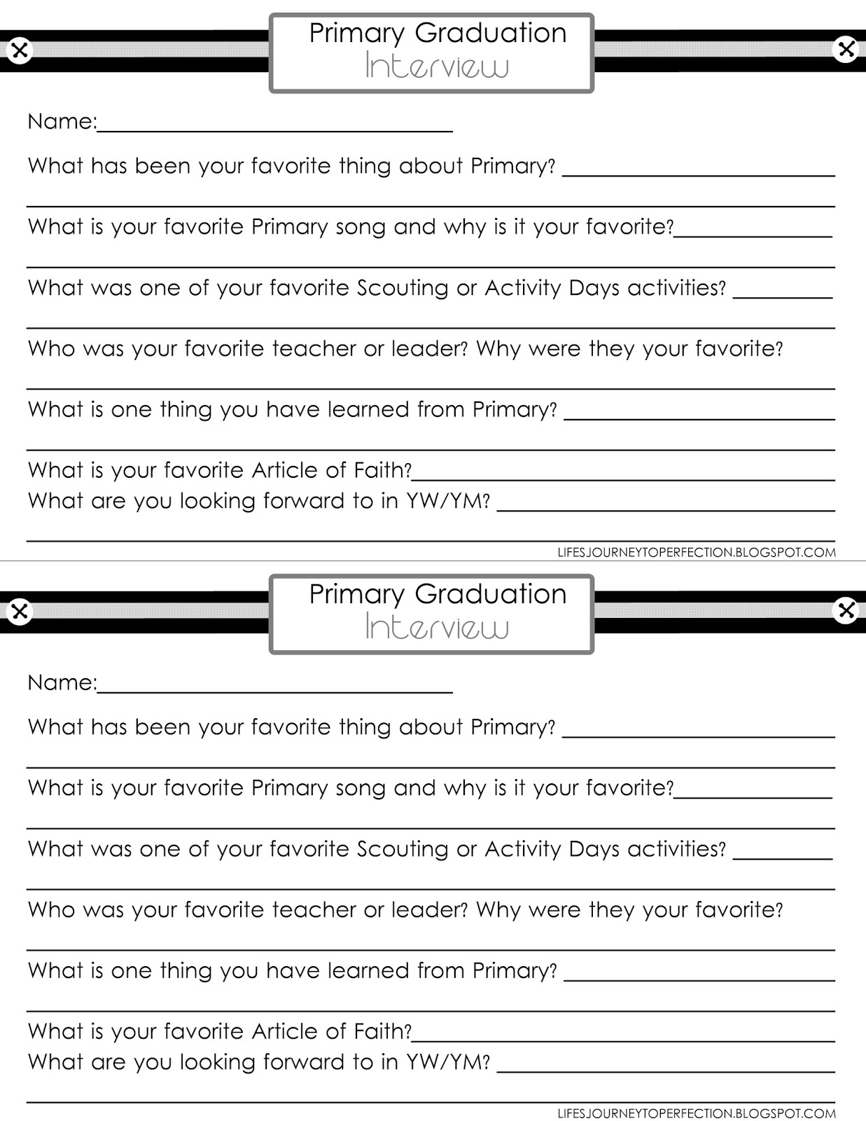 Life S Journey To Perfection Lds Primary Graduation Ideas Life S Journey To Perfection Lds Primary Graduation Ideas