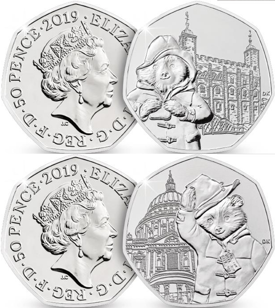 United Kingdom 50 pence 2019 - Paddington