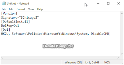 Cara Mengatasi Command Prompt Yang Terdisable