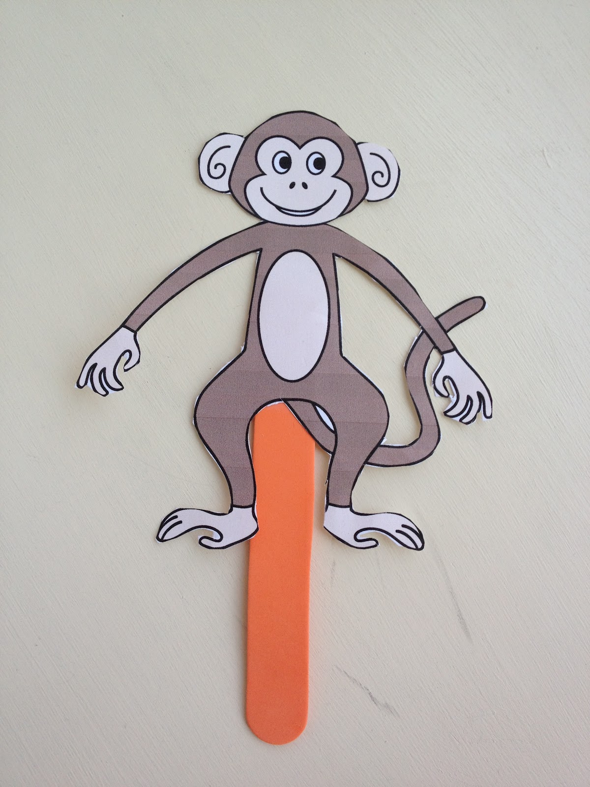 BBNJ Sathyam Class(First Grade) Journal: Monkey Puppet Art Project