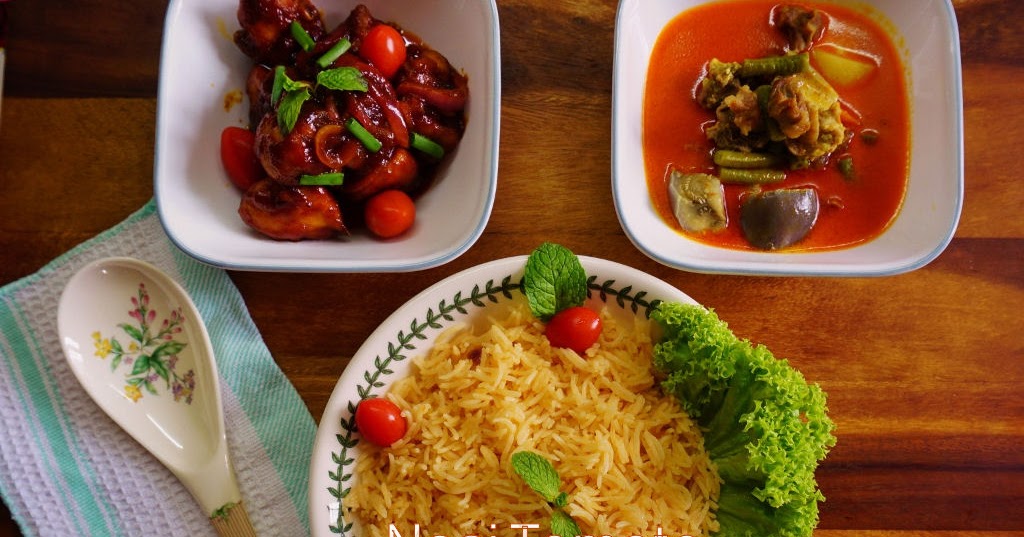 Nasi Tomato Dan Dalca Daging Resepi Mudah Dan Sedap 