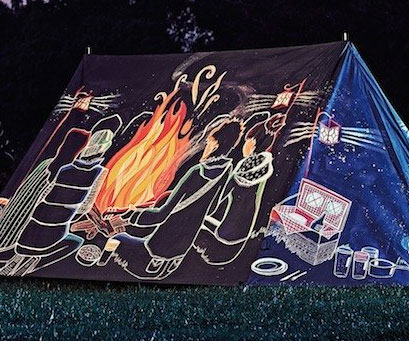 FieldCandy By the Light of the Fire Campfire Design 2-3 Person Camping Tent