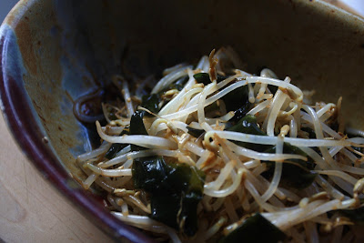 Soybean Sprout and Seaweed Salad (Moyashi and Wakame Salad)