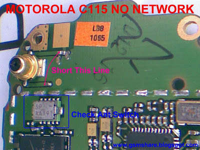 Motorola C115, C116, C117 No Network Solution