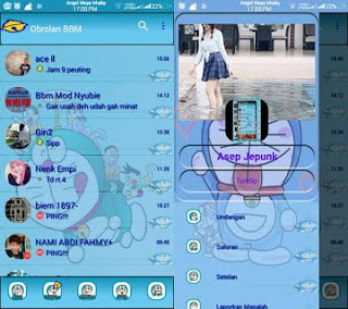 BBM DORAEMON Transparan V3.0.1.25 Not Clone