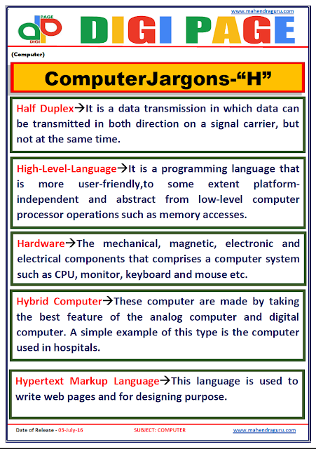 Digi Page-Computer Jargons