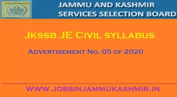 Jkssb JE Civil syllabus 2021