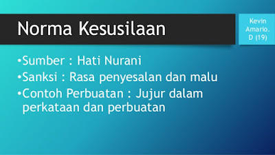 Pengertian umum Norma Kesusilaan, Ciri-Ciri serta Contoh 