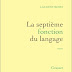 LIVRES : La Septième fonction du langage, Laurent Binet 