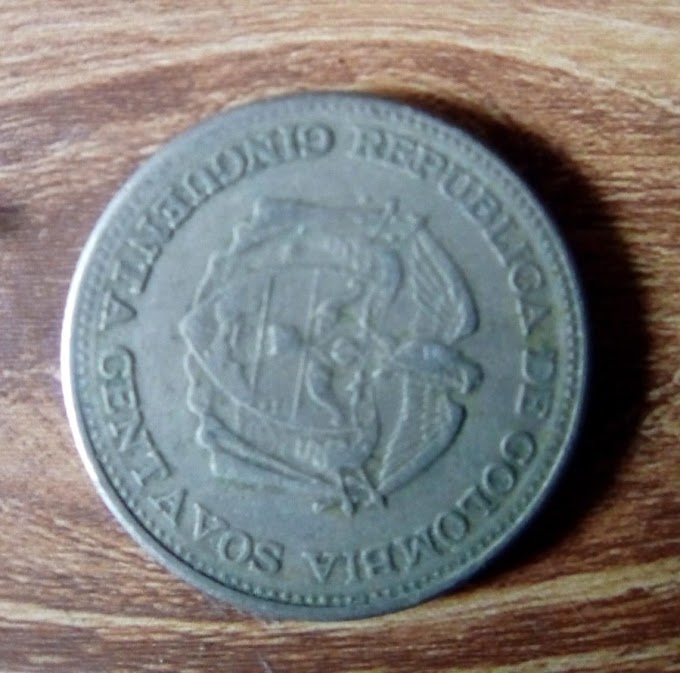 [COD202329C] Moneda 50 Centavos 1959 con Giro