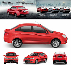 Proton Saga 2016/2017 Harga, Spesifikasi, Variant & Gambar 