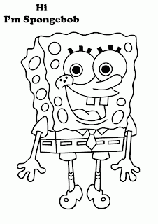 Gambar Hitam Putih Spongebob Squarepants