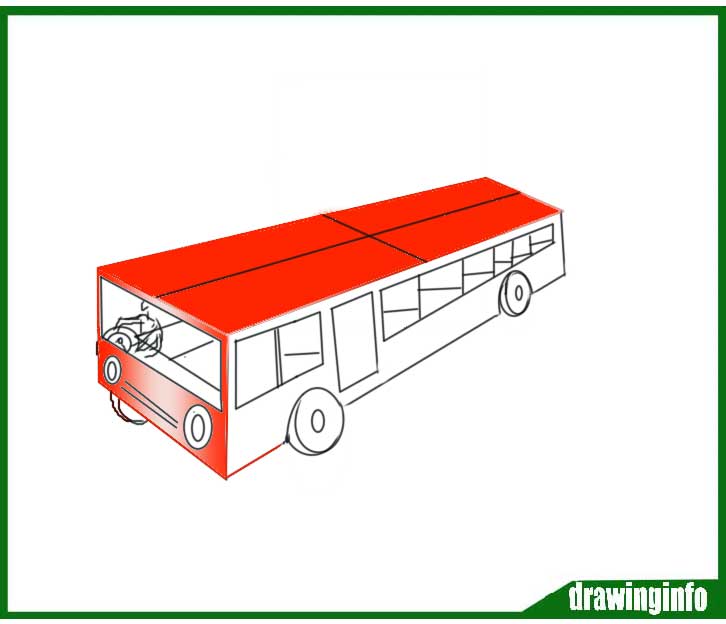 How to draw a city bus for kids school bus drawing