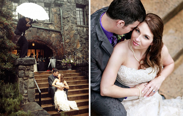 Incredible Wedding Pictures That Show Photographer Will Do Anything To Capture The Perfect Shot