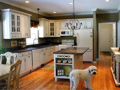 A white kitchen that looks