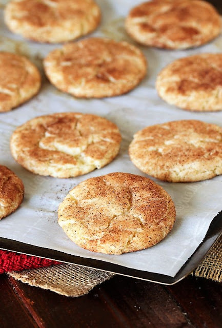 Snickerdoodles on Cookie Sheet Image