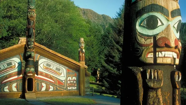 Totem Bight State Park in Ketchikan, Alaska