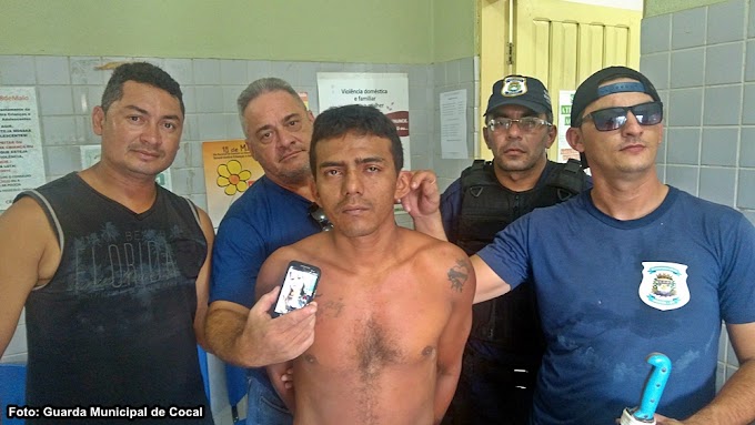 Guarda Municipal prende ex-presidiário acusado de assaltar estudante em Cocal