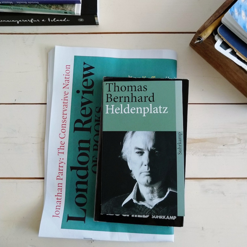 The cover of 'Heldenplatz' by playwright Thomas Bernhard · Lisa Stefan