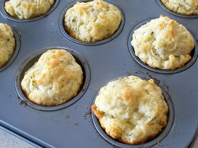 mini sour cream and yogurt herbed biscuits