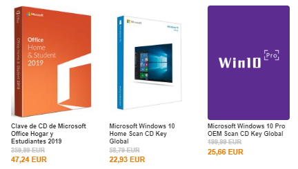 Promoción de mayo: una clave de producto de por vida para Windows 10  y 11 por solo 16,51 EUR y Office por 33,11 EUR más descuentos de hasta el 91%