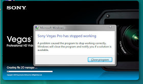 Sony Vegas Not Responding