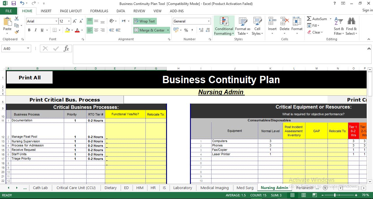 Construction Business Continuity Plan Examples Supply Chain : Business Continuity Planning Will ...