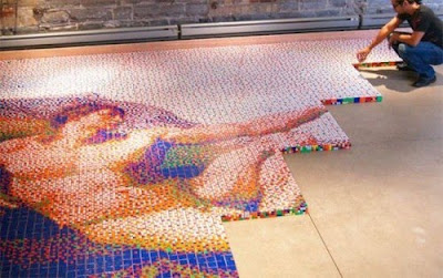 Pictures Made By Rubik's Cube