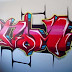 Name Graffiti mural " COM" - 3D alphabeto