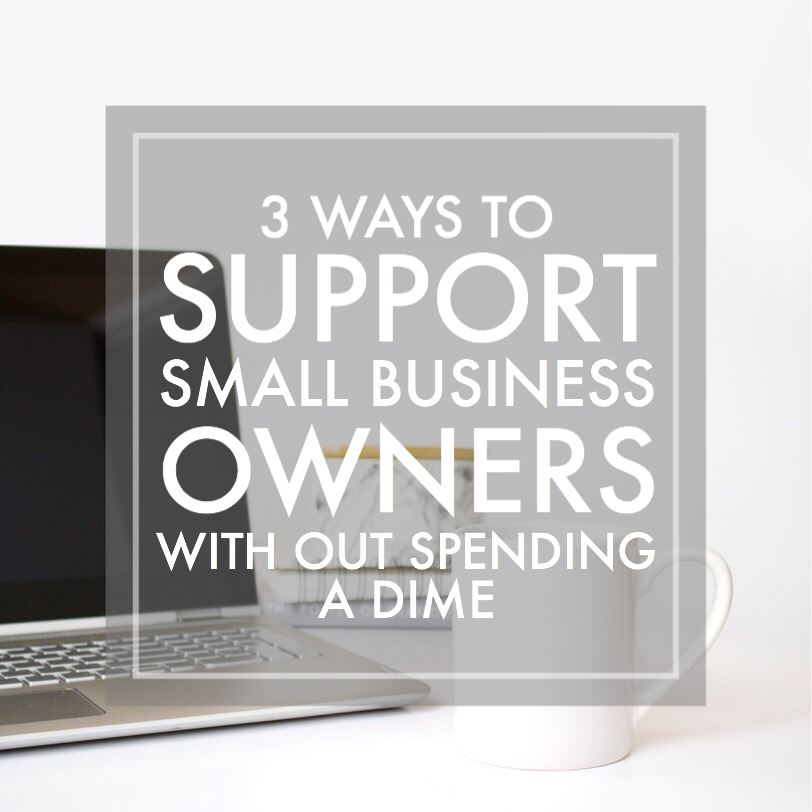 support small business with out spending a dime