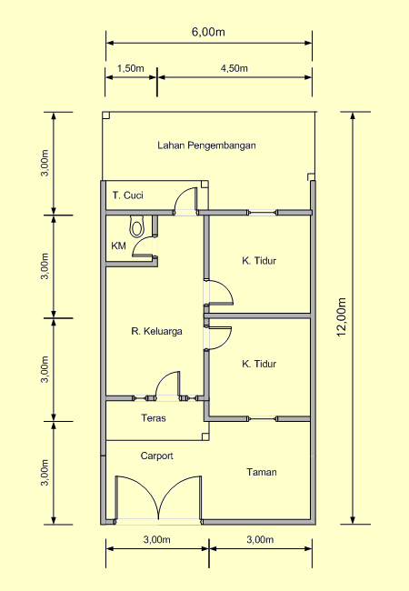 5 Contoh Denah  Rumah  Sederhana 2013 Inspirasi Desain 