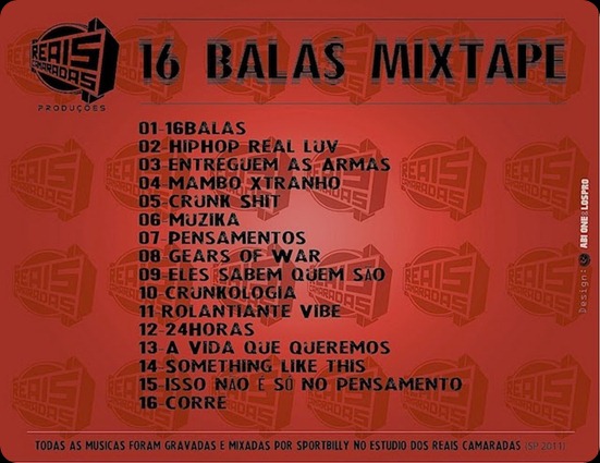 16BALAS TRACK LIST