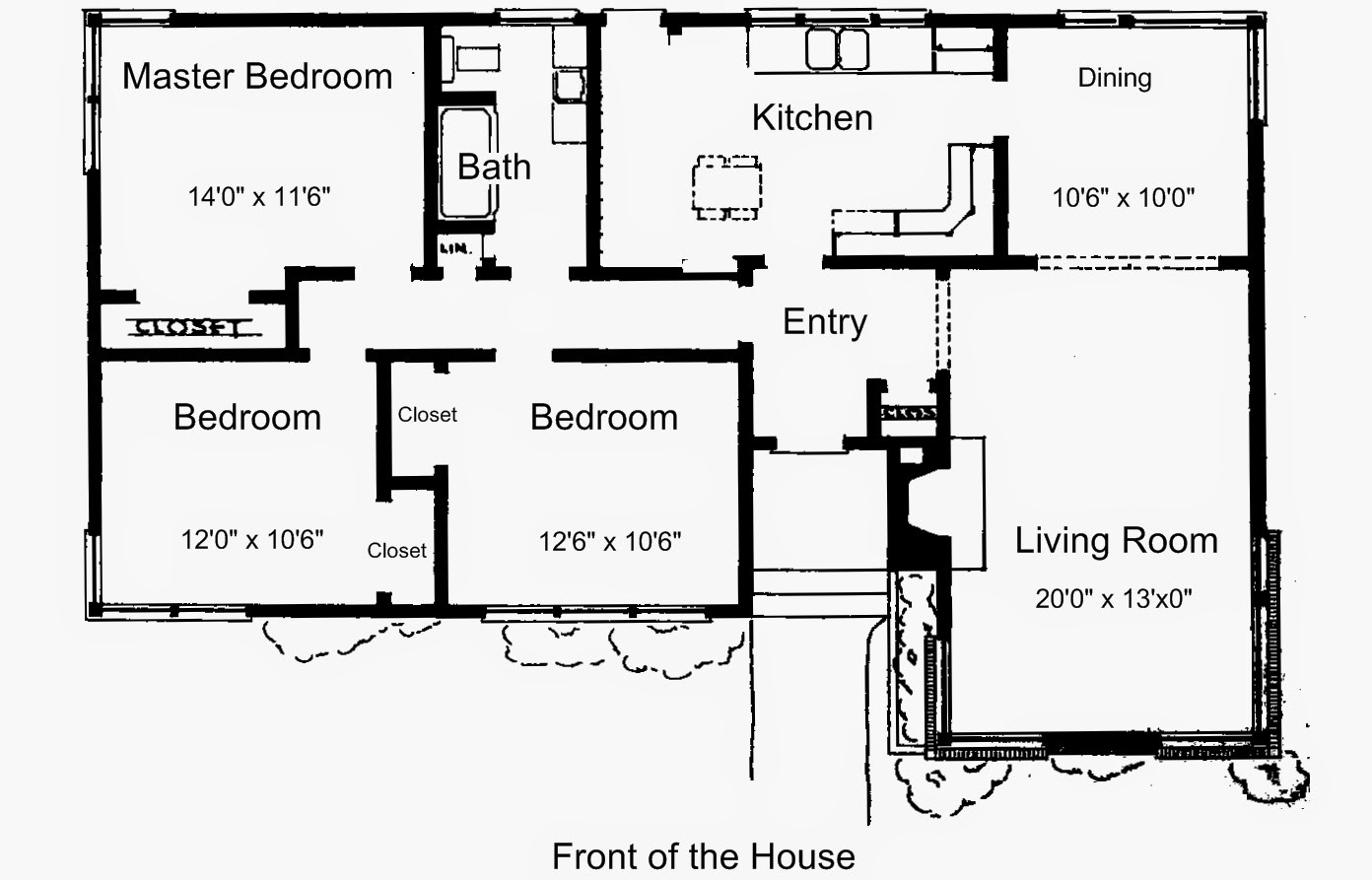 Terbaru Denah Rumah Minimalis 1 Lantai 4 Kamar Tidur Tahun 2016