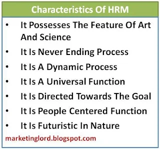 characteristics-human-resource-management