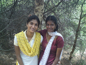 Gorgeous looking Tamil girls visiting forest areas.
