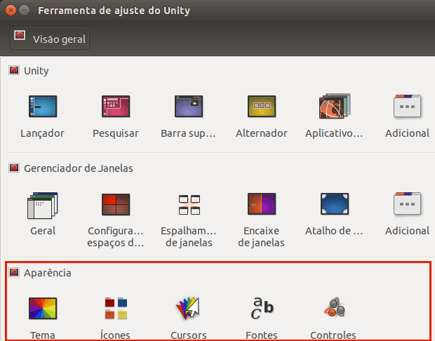 Como mudar o tema e conjunto de ícones padrão do Ubuntu