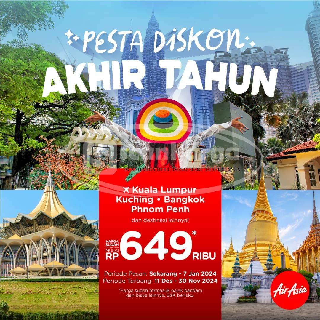 PROMO AIRASIA YEAR END SALE – PESTA DISKON AKHIR TAHUN 2023