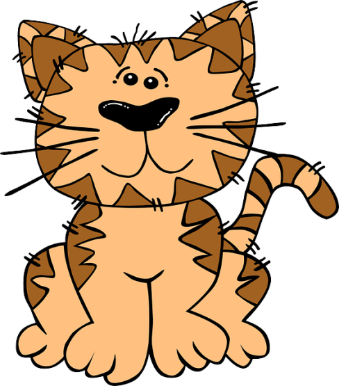 gambar kartun binatang kucing 488x555