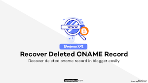 Recover deleted cname record