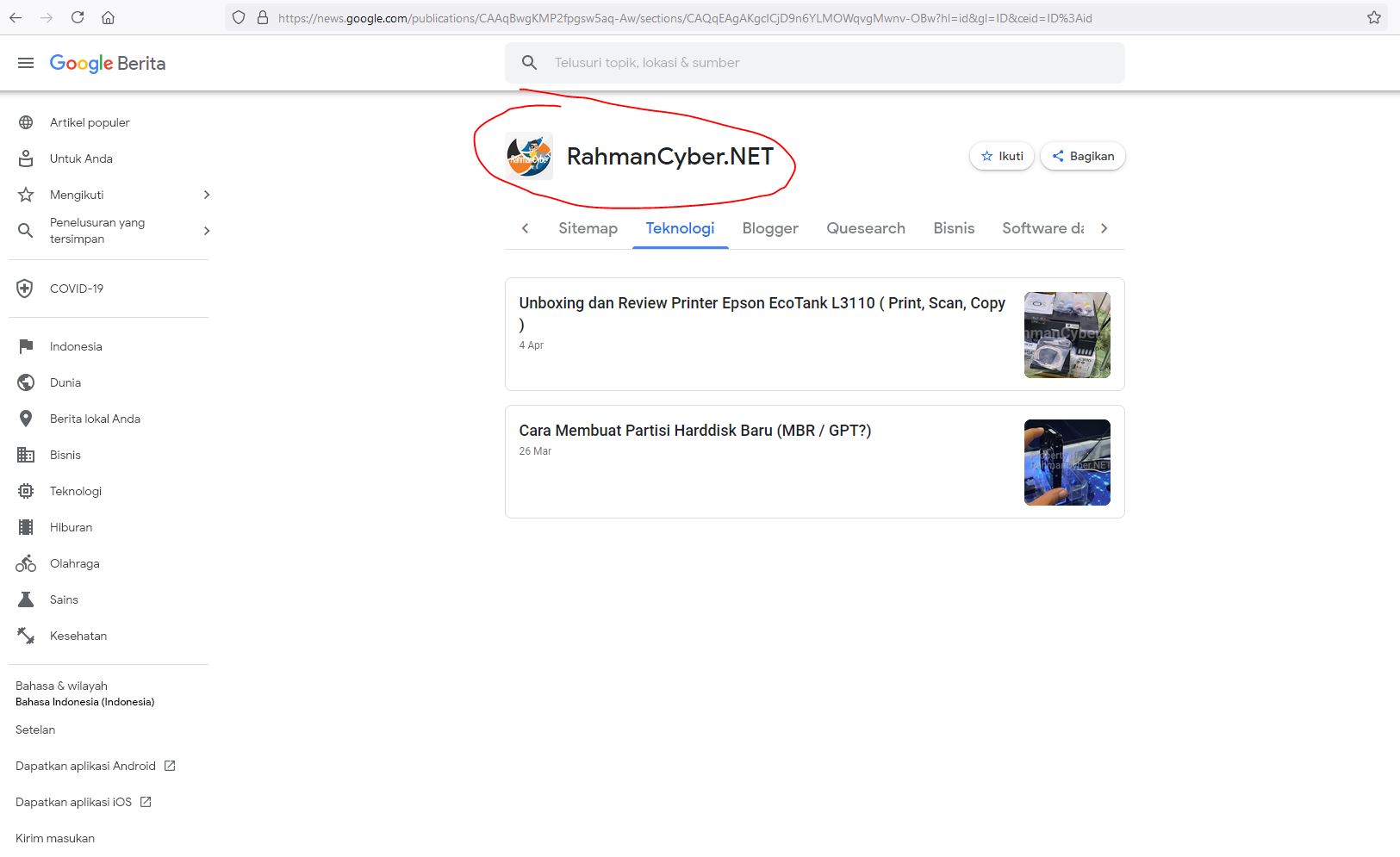 RahmanCyber Google News