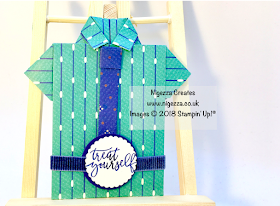 Stampin' Up!® True Gentleman Shirt Gift Card Holder by Nigezza Creates