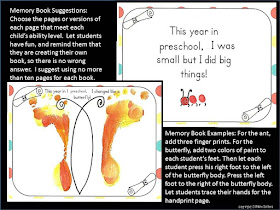 preschool memory book