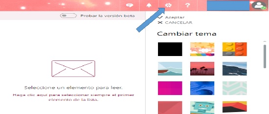 selecciona el tema de tu preferencia en Hotmail