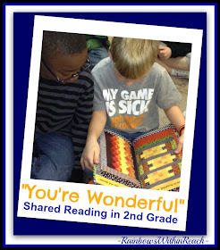 photo of: Second Graders Reading Picture Book "You're Wonderful" via RainbowsWithinReach