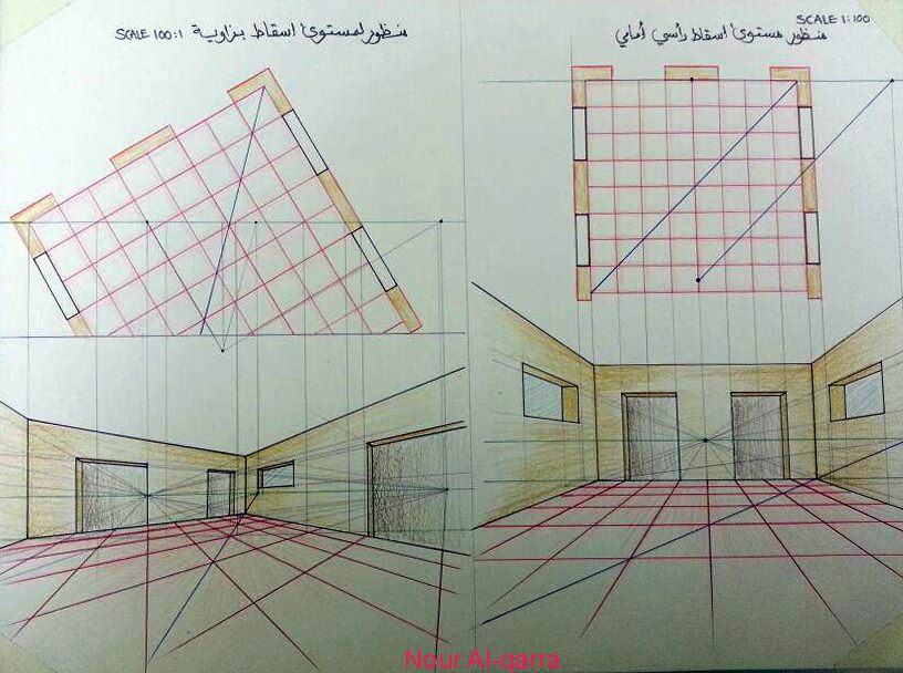 الرسم والاظهار المعماري (Arch. Drawing u0026 Representation ): لوحة 18 